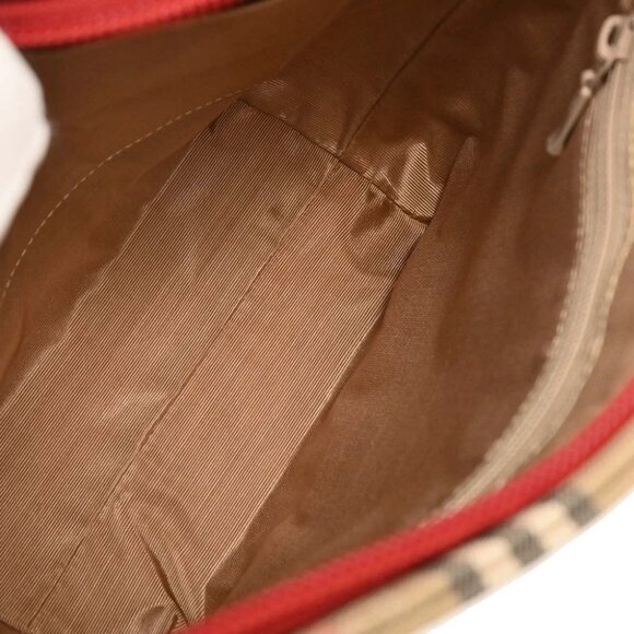 Burberry Beige Canvas House Check Tote Handbag 195921 - Picture 9 of 10